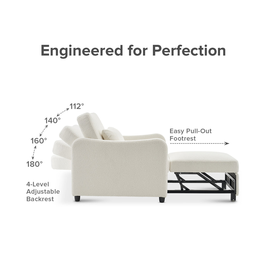 4-in-1 Convertible Sleeper Chair