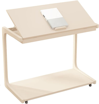 Movable C Shaped Side Table