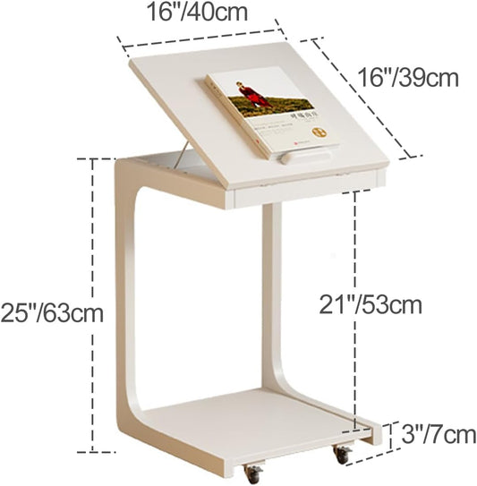 Movable C Shaped Side Table