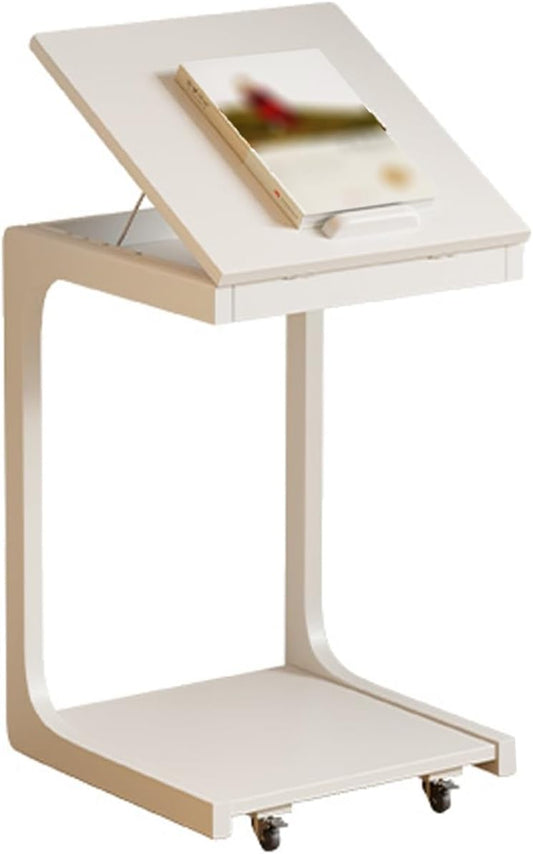 Movable C Shaped Side Table