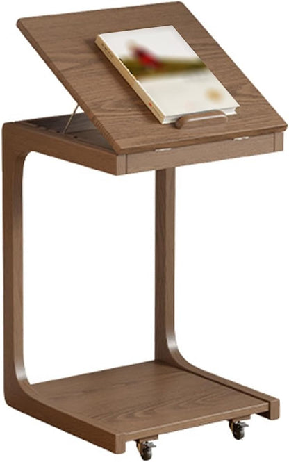 Movable C Shaped Side Table