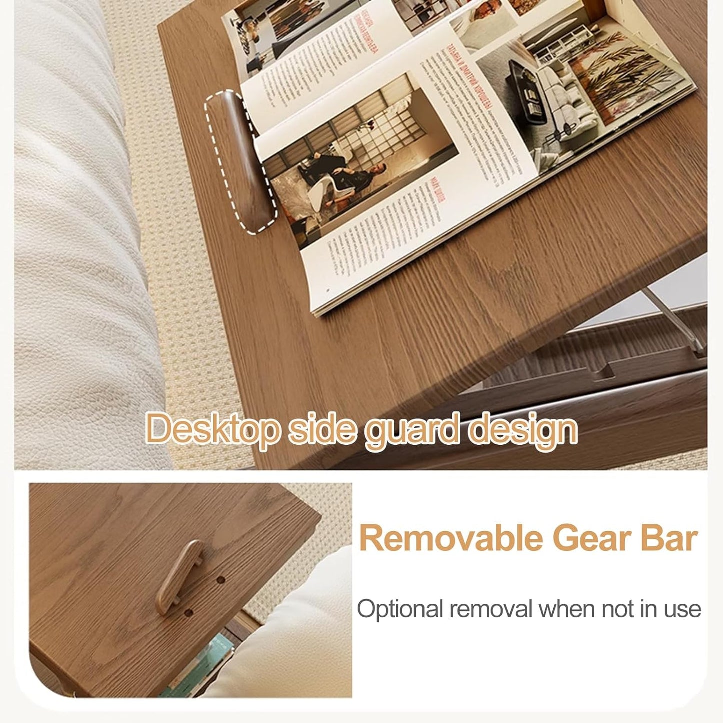 Movable C Shaped Side Table