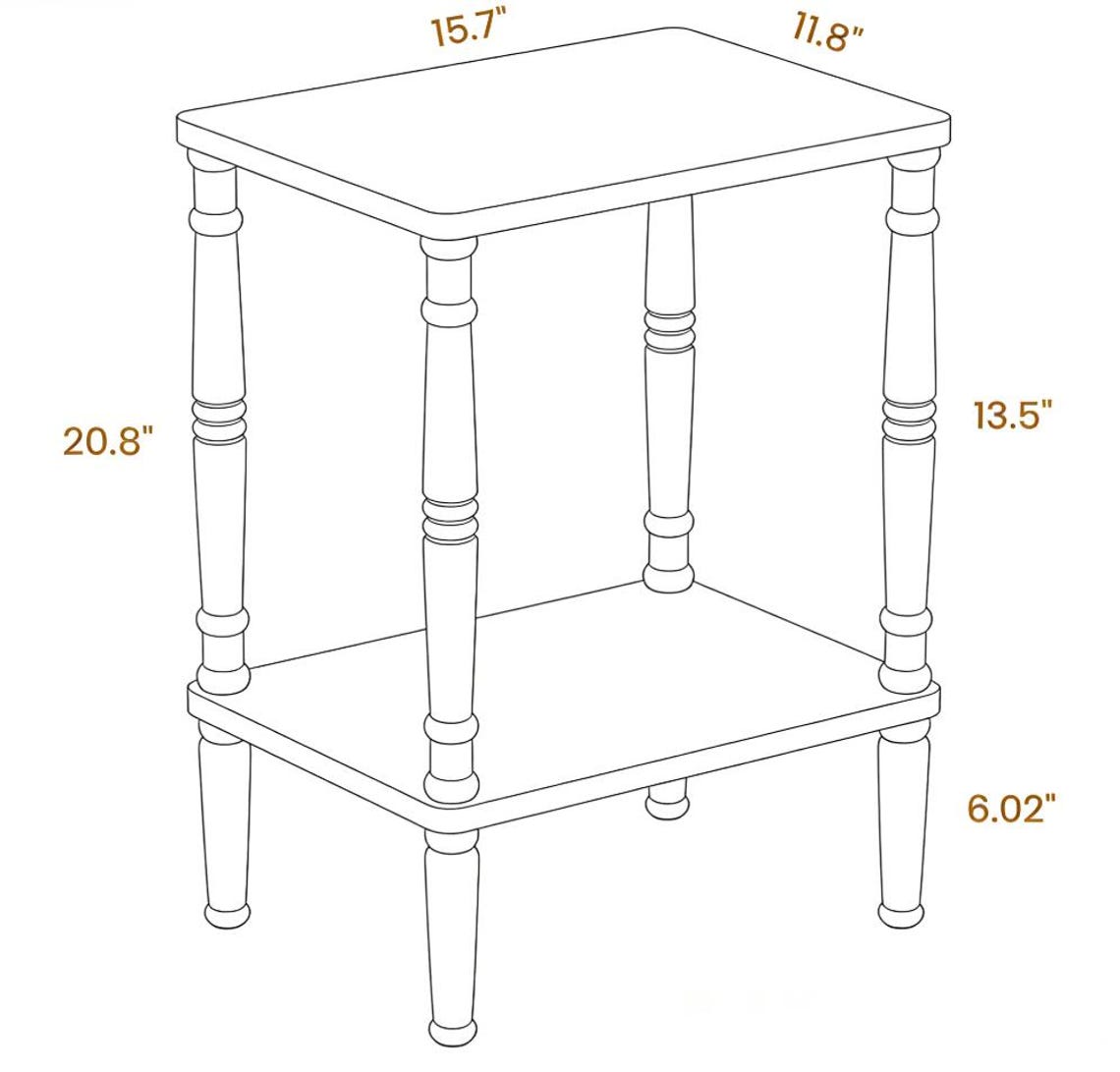 Vintage Narrow Side Table