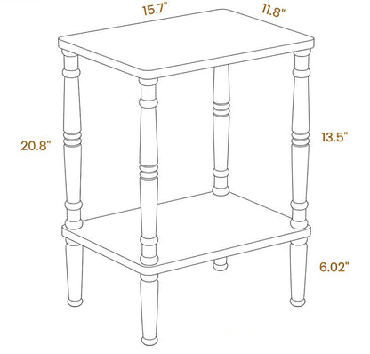 Vintage Narrow Side Table